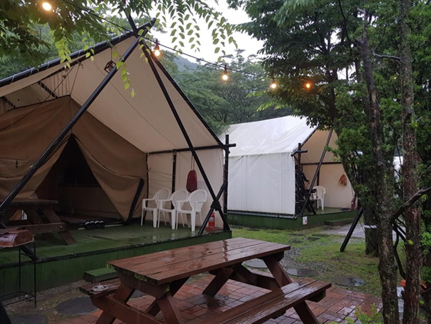 ホテル Gongju Kyerongsan Glamping Donwallsoop エクステリア 写真